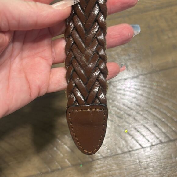 Men’s full grain leather braided belt size XL 42-44 - Picture 5 of 10